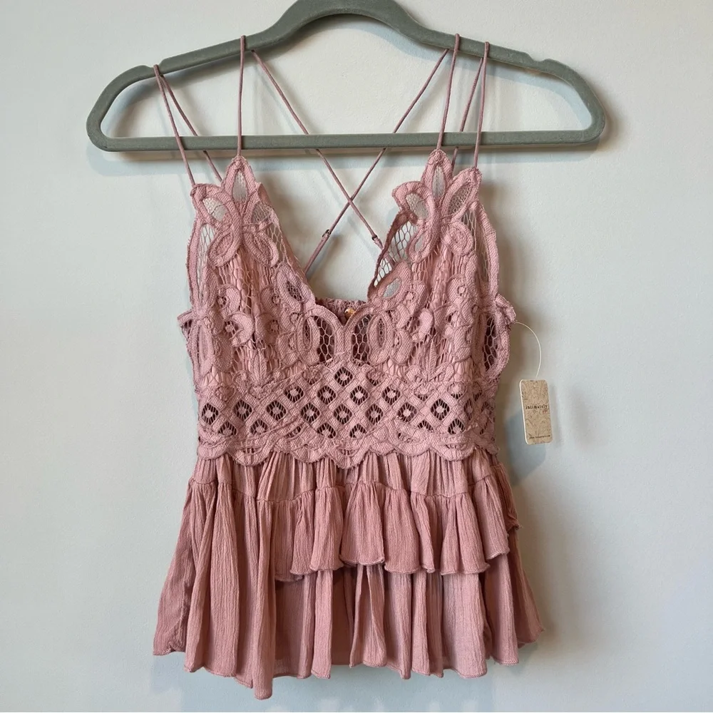 NWT Free People Adella Cami | Mauve | Size Small | Intimately by FP - Picture 3 of 14